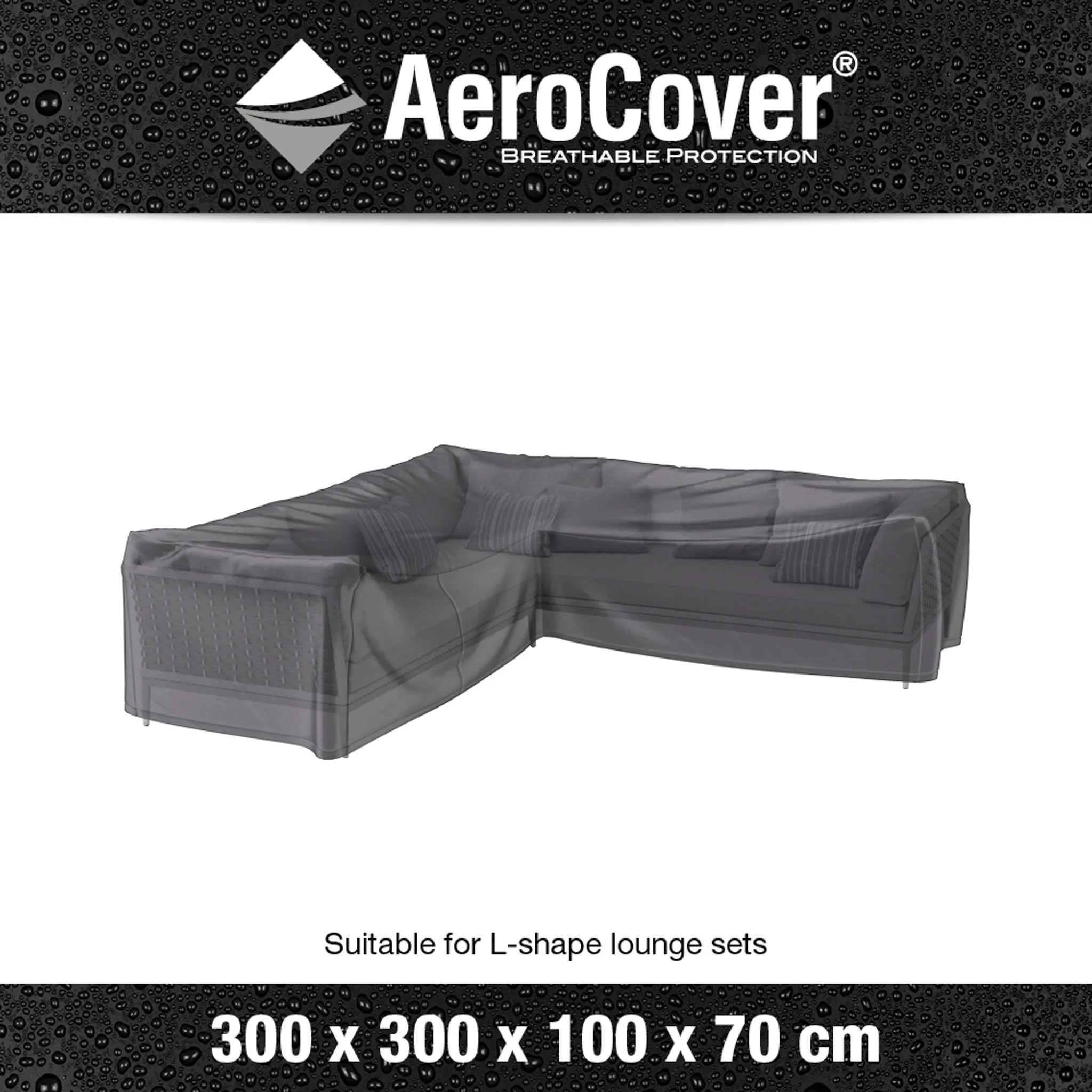 AeroCover - L-Shape Lounge Set Cover 300 x 300 x 100 x 70