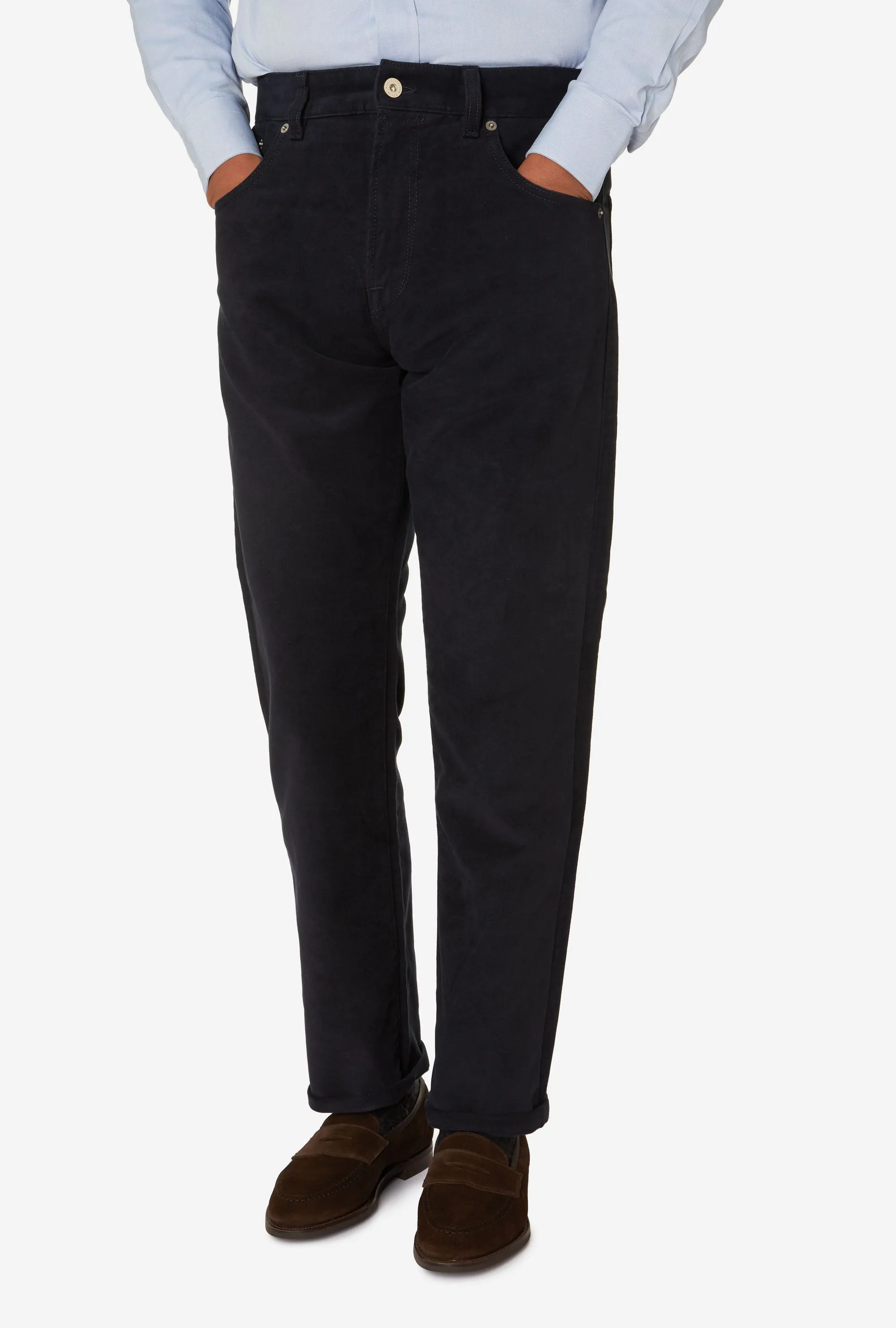AIC 5-Pocket Moleskin Navy