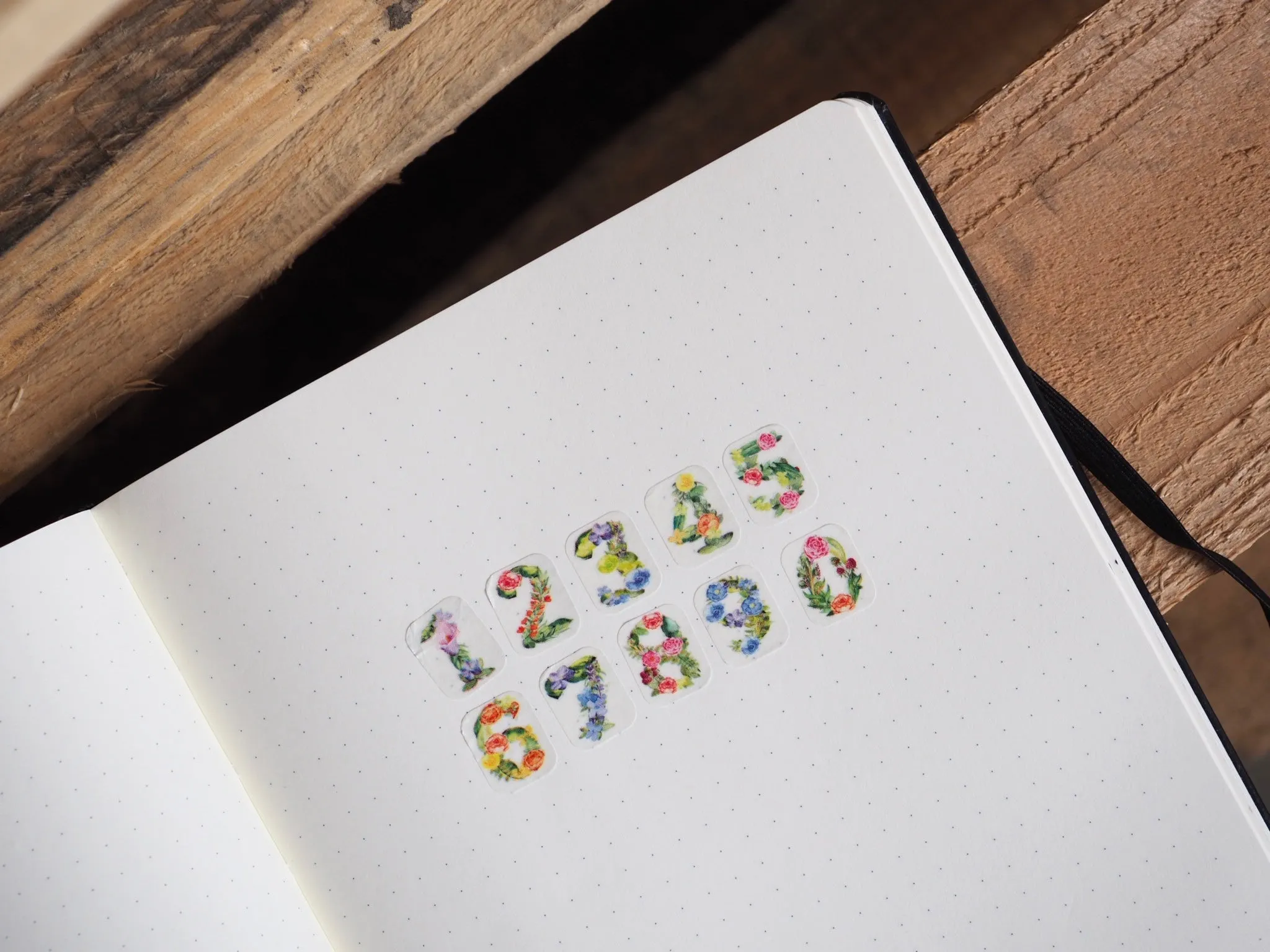 Bande Flower Number 2 Mini Washi Roll Sticker