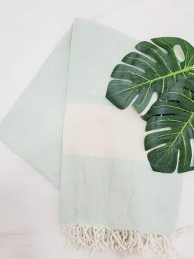 Beach/Bath Sand Free Towels-Easy Carry Quick Dry Thin Towel- Mint by EBRU Home