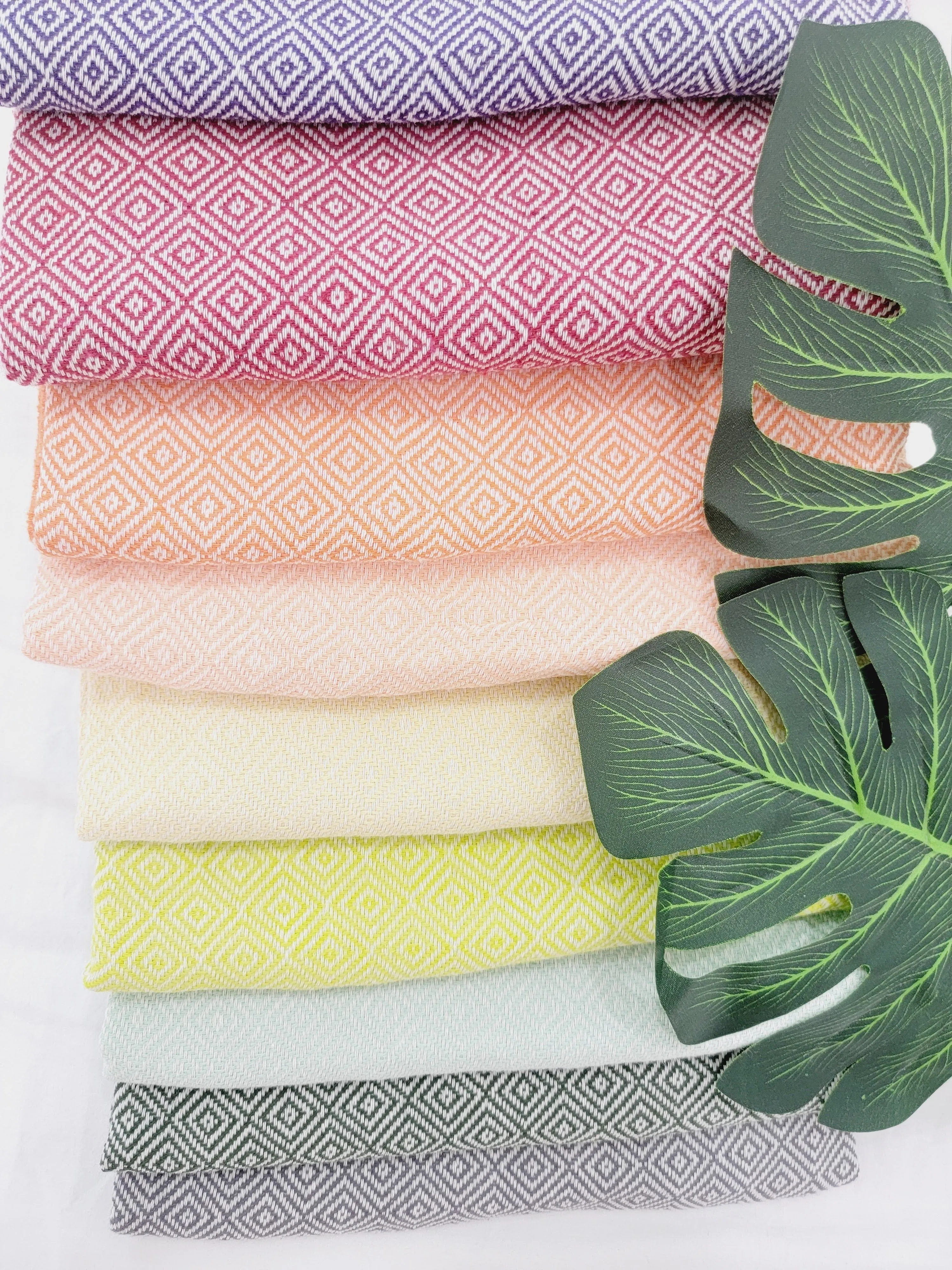Beach/Bath Sand Free Towels-Easy Carry Quick Dry Thin Towel-Neon by EBRU Home