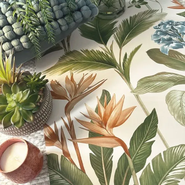 Belgravia Oliana Floral Wallpaper Green / Blue
