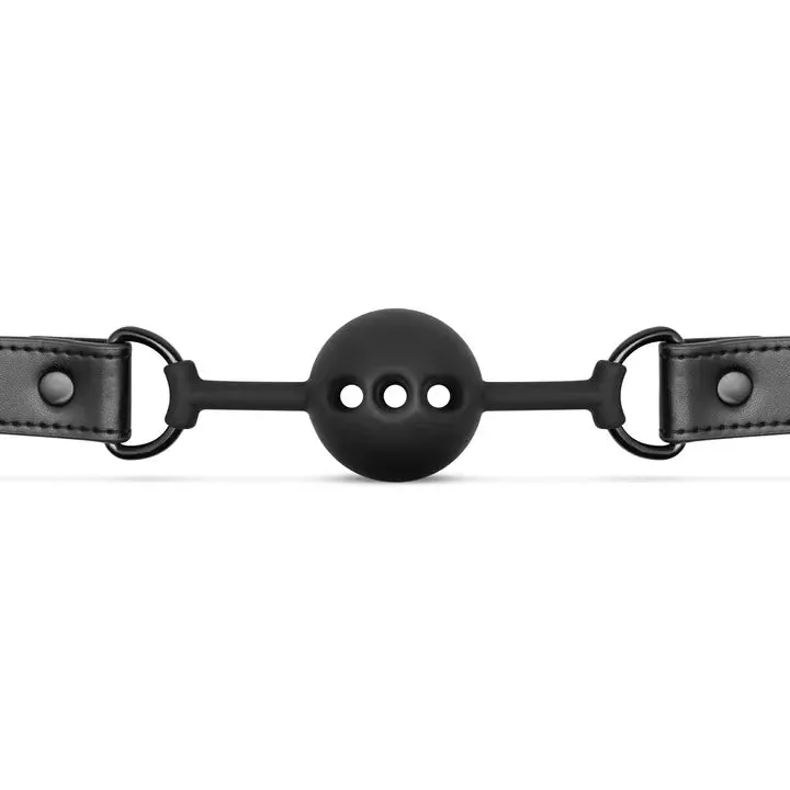 Breathable Silicone Ball Gag - Black
