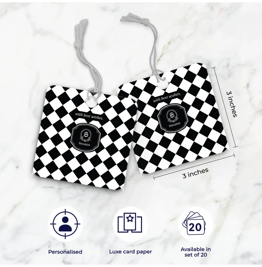 Checkered Gift Tag