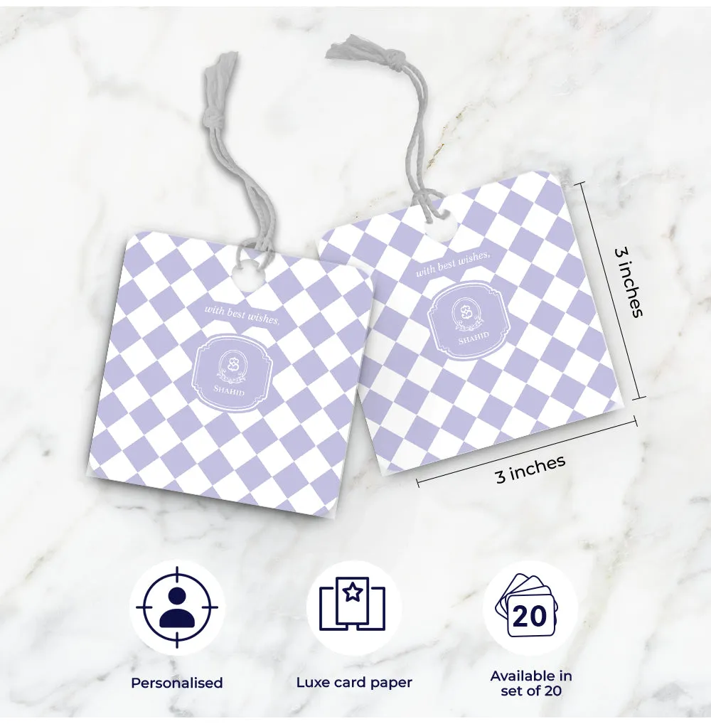 Checkered Gift Tag