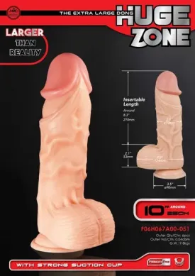 Dildos and Dongs Huge Zone 10" Dong Flesh