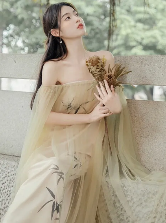 Fairie Modern Hanfu Tang Style Dress