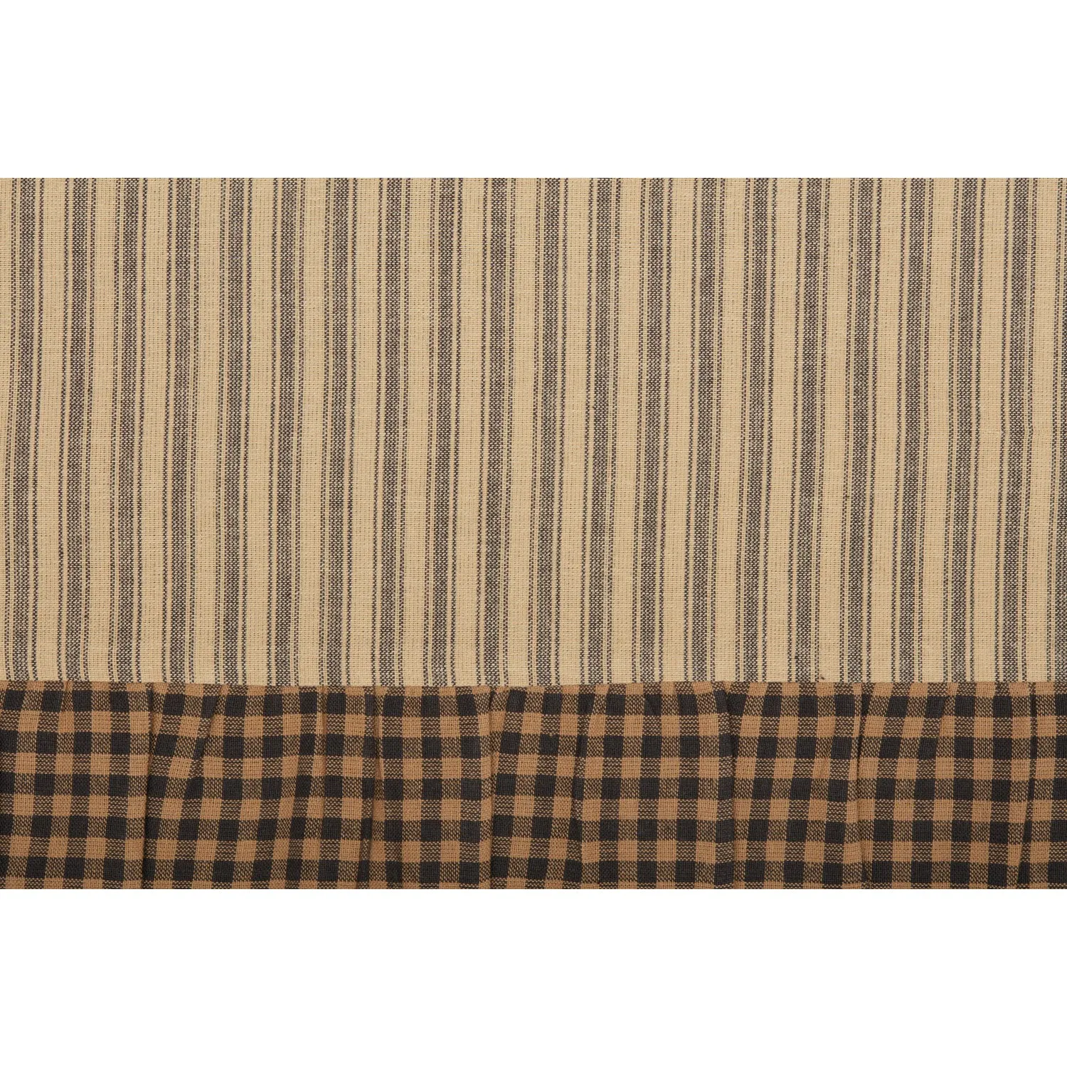 Farmhouse Star Ticking Stripe Fabric Euro Sham 26x26