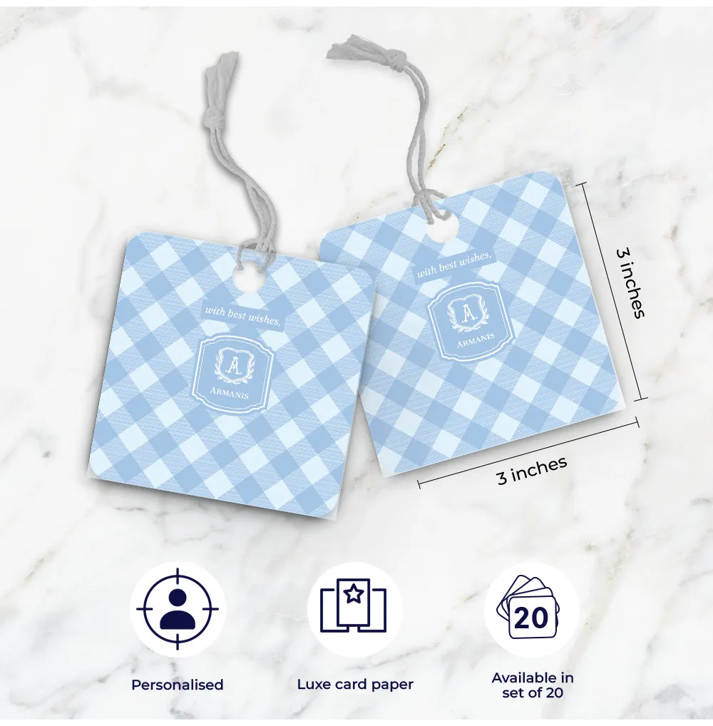 Gingham  Gift Tag
