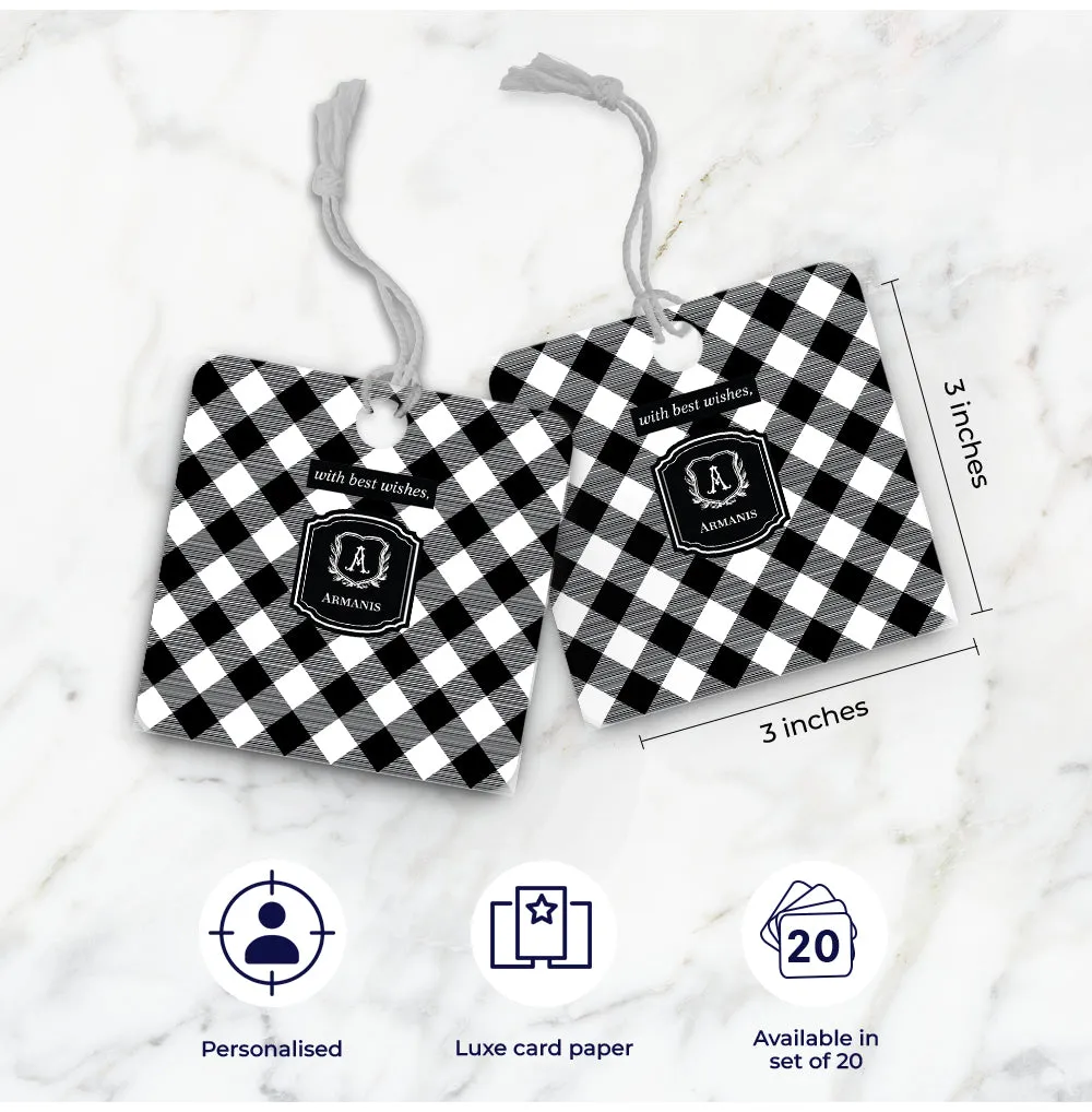 Gingham  Gift Tag