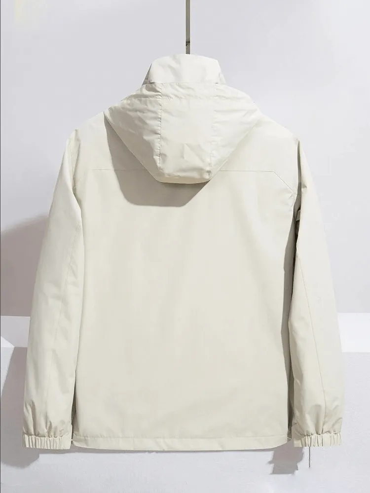 Lightweight Windproof Women's Jackets With Hood and Pockets For Outdoor Activities - SF0320