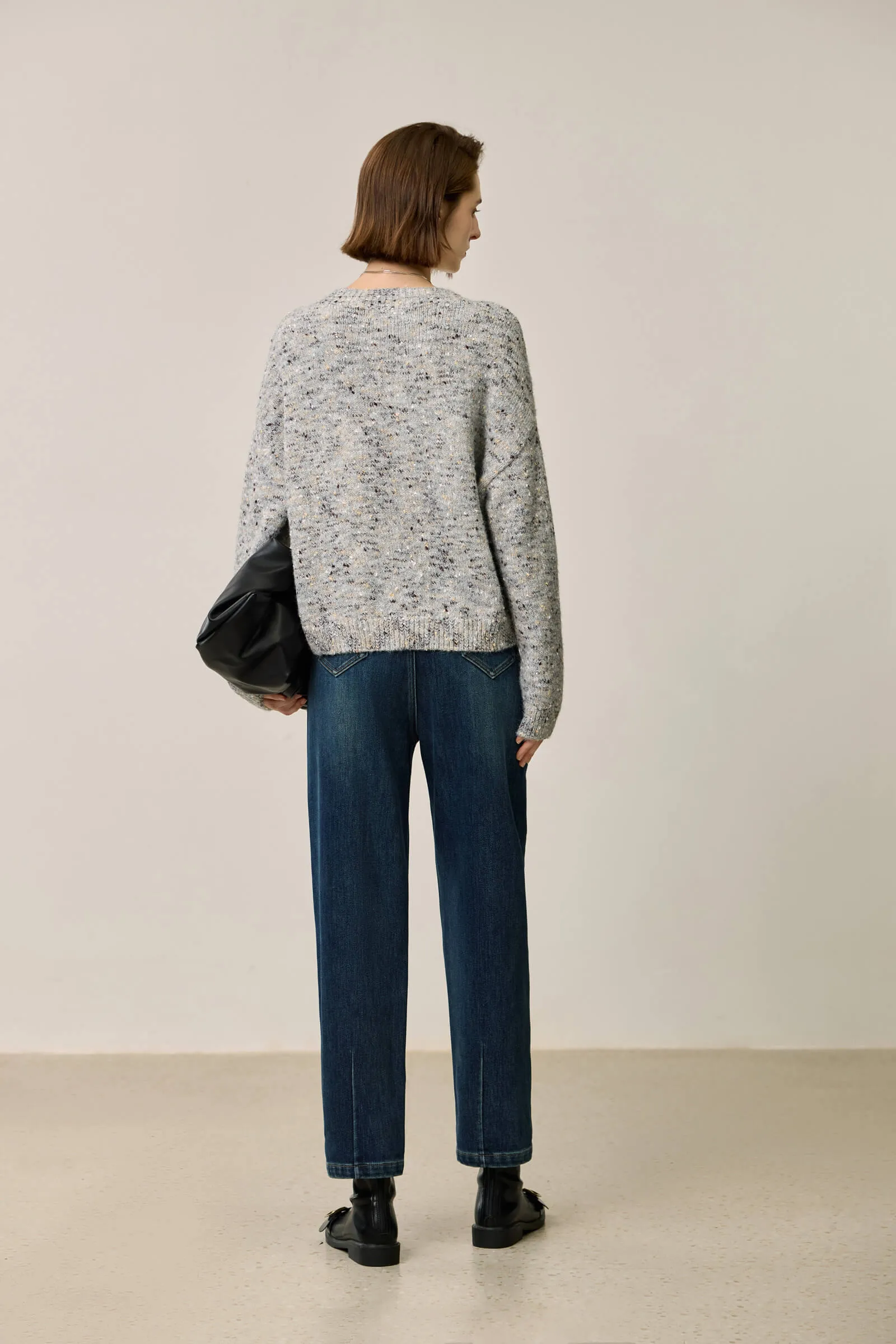 LILY Retro Cotton Skinny Straight Jeans