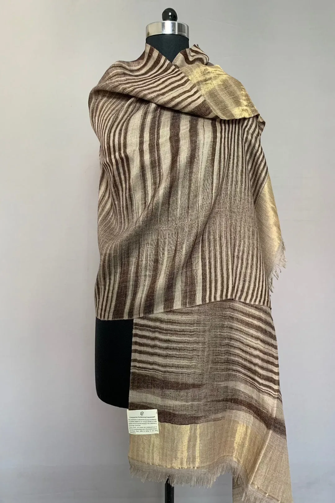 Lizbeth Metallic Reversible Cashmere Stole