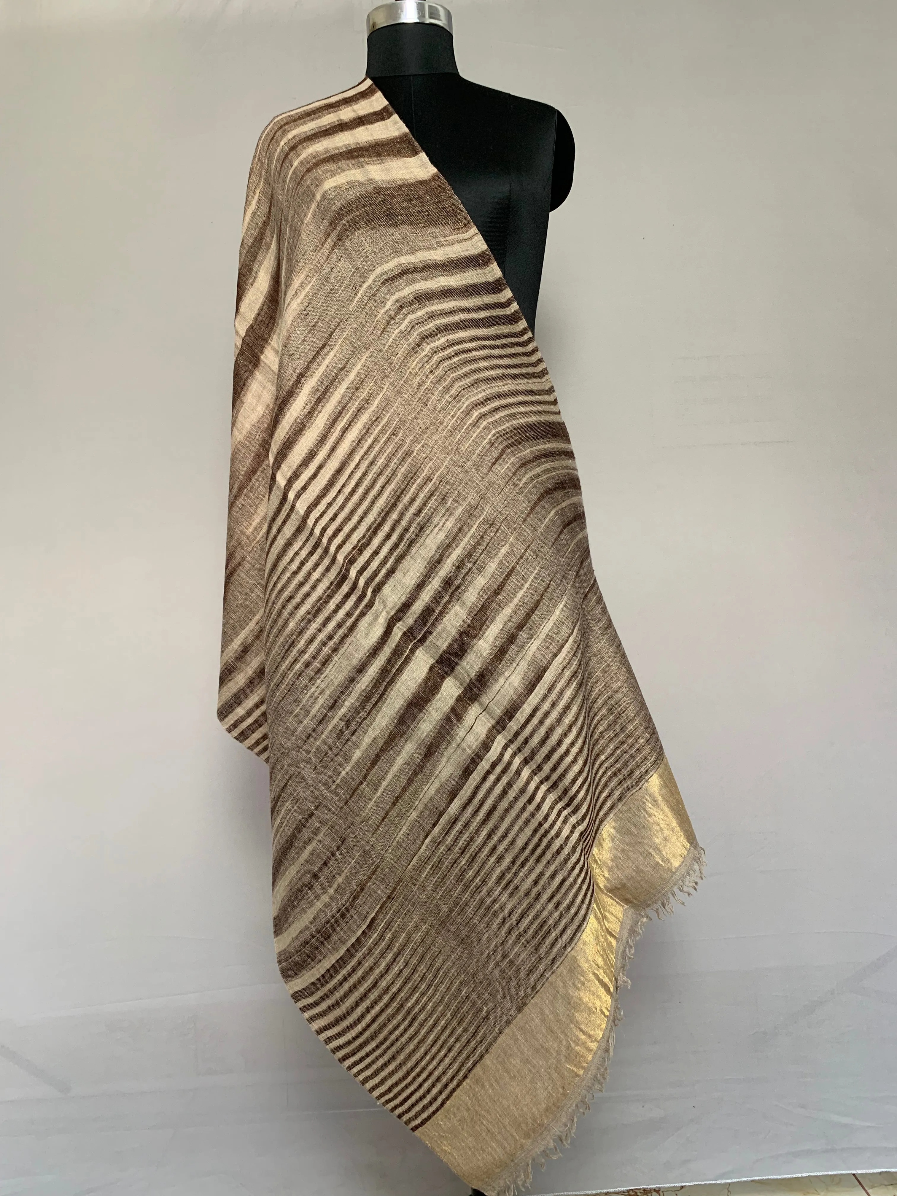 Lizbeth Metallic Reversible Cashmere Stole