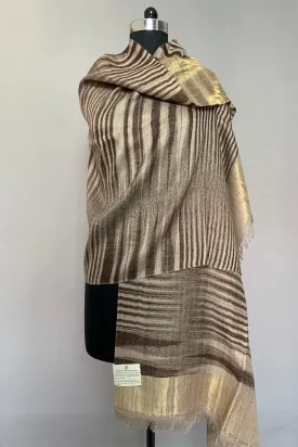 Lizbeth Metallic Reversible Cashmere Stole