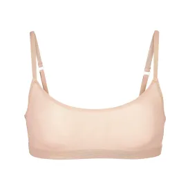 MESH SCOOP BRALETTE | CLAY