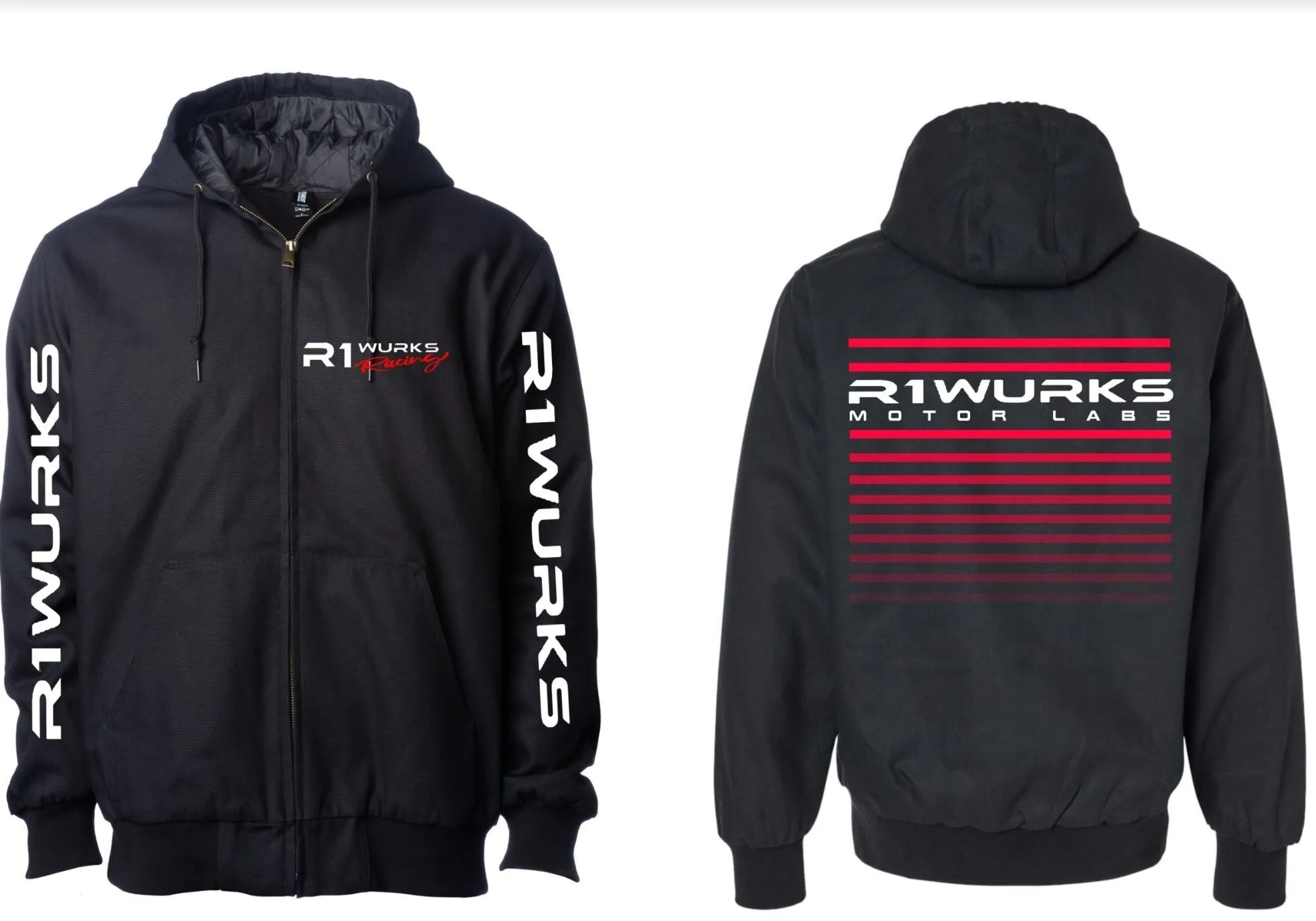 R1WURKS Outerwear Zip Up Hoodie