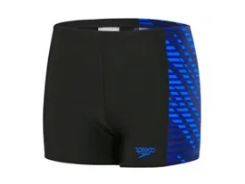 Speedo Allover Panel Boys Aquashort (Black/Blue)