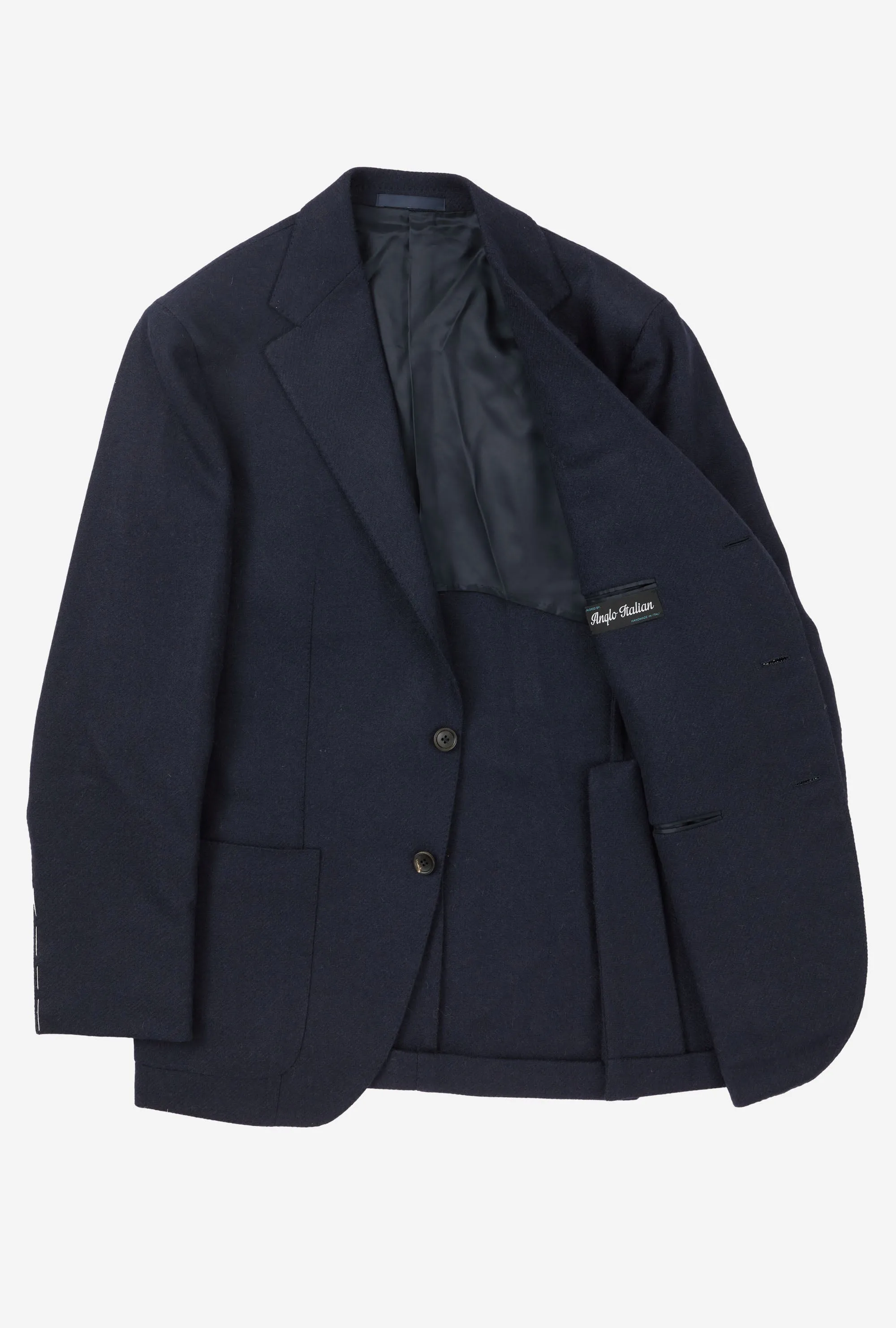Sport Jacket Wool Shetland Navy
