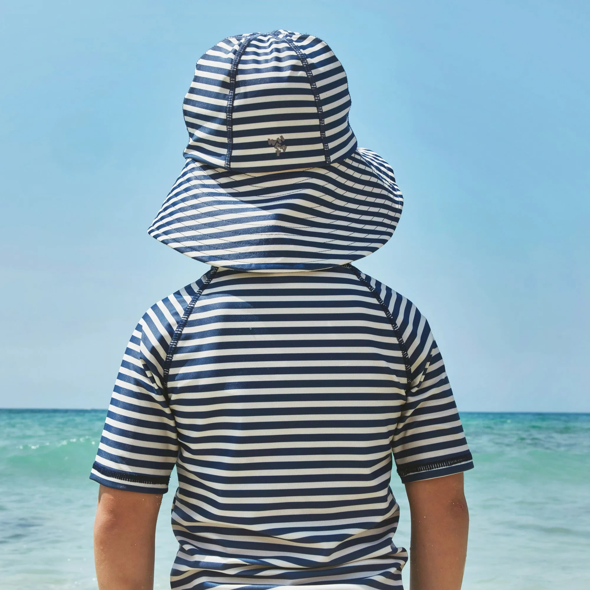 Swim T-shirt S/S Jackie - blue stripe