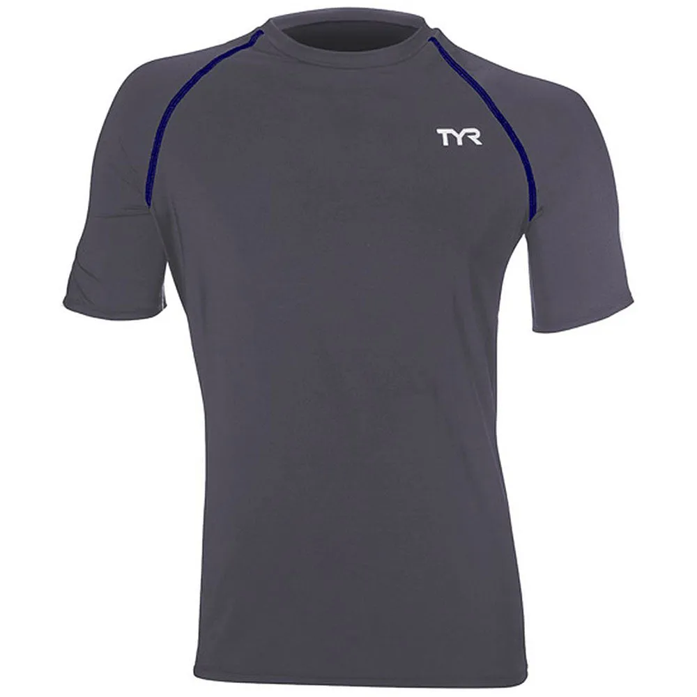 TYR Men's Short Sleeve Rashguard