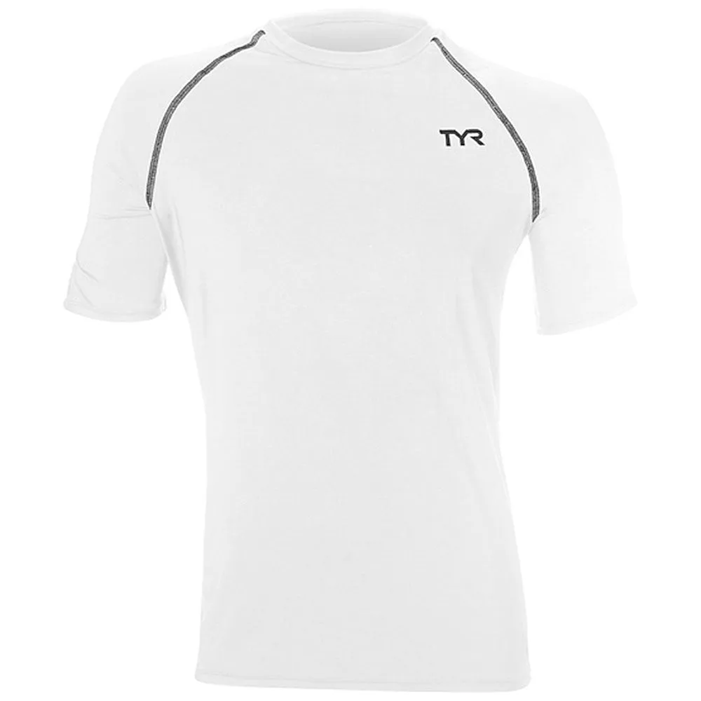 TYR Men's Short Sleeve Rashguard